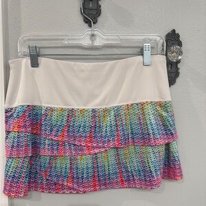 Lucky in Love tennis skort. Shorts attached